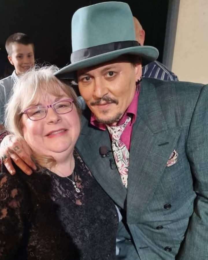 Johnny Depp having nice time
